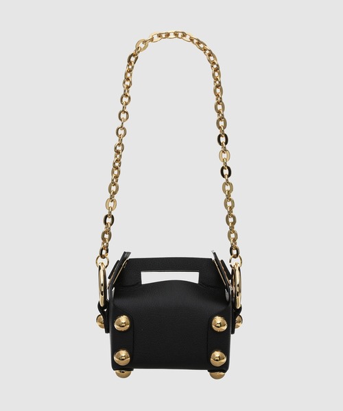 MASU(エムエーエスユー)の「LEATHER CAKE BAG PETIT(ハンドバッグ・メンズ・モスグリーン/ブラウン系その他/ブラック・ONESIZE)」の5枚目の写真
