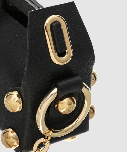 MASU(エムエーエスユー)の「LEATHER CAKE BAG PETIT(ハンドバッグ・メンズ・モスグリーン/ブラウン系その他/ブラック・ONESIZE)」の6枚目の写真