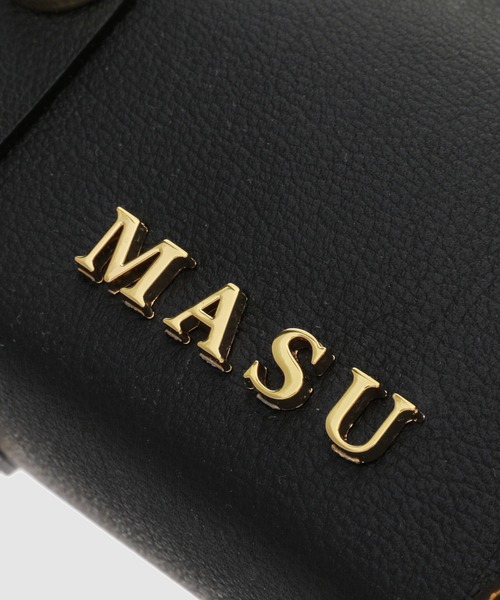 MASU(エムエーエスユー)の「LEATHER CAKE BAG PETIT(ハンドバッグ・メンズ・モスグリーン/ブラウン系その他/ブラック・ONESIZE)」の7枚目の写真