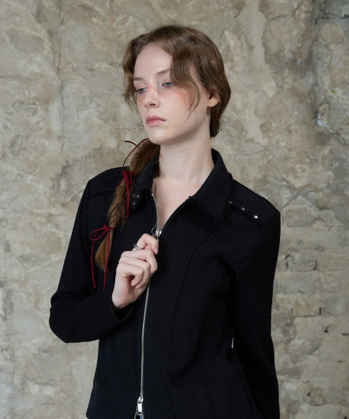 LARTIGENT（ラーティゼン）の「L13 COTTON JACKET(BLACK)（その他アウター・レディース・その他・FREE）」の2枚目の写真