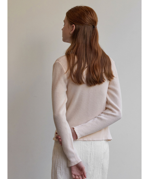 BEMUSE MANSION（ビミューズマンション）の「Ribbon layered cardigan - Pearled ivory（ニット/セーター・レディース・その他・FREE）」の3枚目の写真