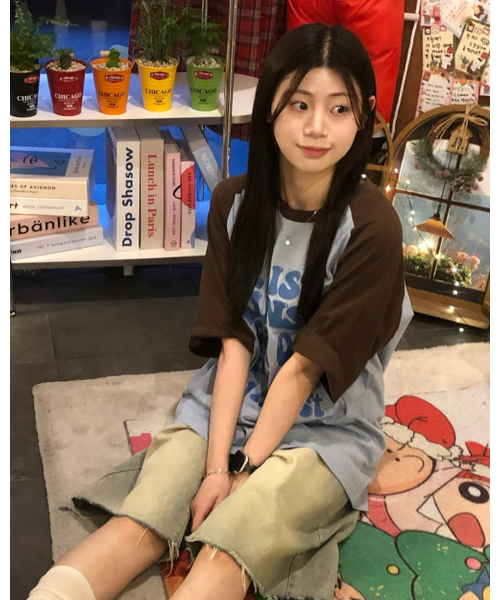 ISTKUNST（イストクンスト）の「HIDEOUT RAGLAN TEE_LIGHT BLUE(IK2EMMT503A)（Tシャツ/カットソー・レディース・その他・S/M/L）」の4枚目の写真