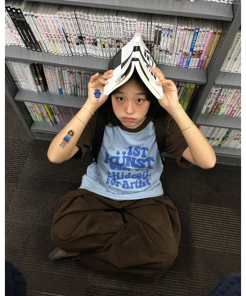 ISTKUNST（イストクンスト）の「HIDEOUT RAGLAN TEE_LIGHT BLUE(IK2EMMT503A)（Tシャツ/カットソー・レディース・その他・S/M/L）」の7枚目の写真