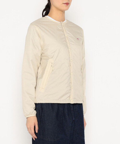 DANTON(ダントン)の「Women's Insulation Collarless Jacket(ノーカラージャケット・レディース・ピンク/オリーブ/ブラック/アイボリー/ブラウン系その他2・XS/M/S)」の9枚目の写真