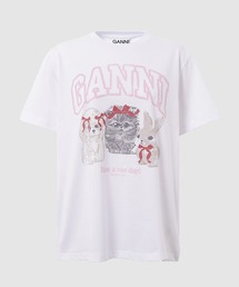 GANNI（ガニー）の「Basic Cotton Jersey Cute Animals（Tシャツ/カットソー）」