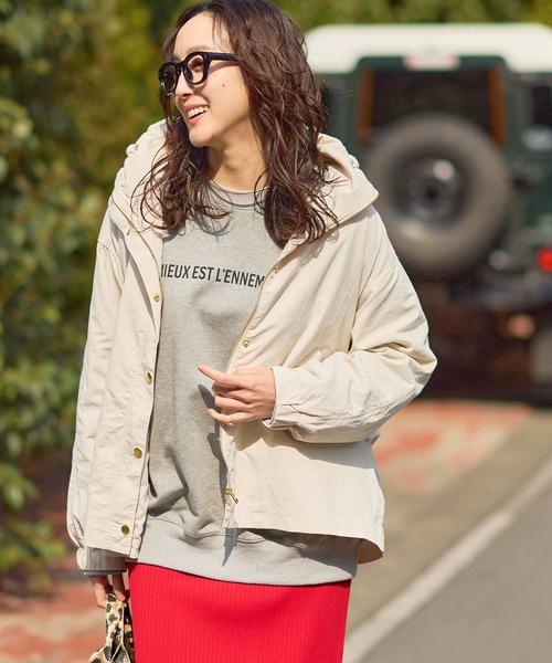 Elura（エルーラ）の「大人リュクスマンパ/656400（マウンテンパーカー・レディース・ブラック/アイボリー/キャメル・FREE）」の11枚目の写真