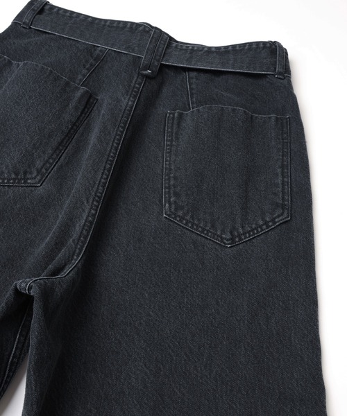CULLNI(クルニ)の「Asymmetrical Pocket Extra Wide Denim Pant with Long Belt(デニムパンツ・メンズ・ブルー/ネイビー/ブラック・0/2/1)」の14枚目の写真