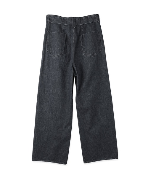 CULLNI(クルニ)の「Asymmetrical Pocket Extra Wide Denim Pant with Long Belt(デニムパンツ・メンズ・ブルー/ネイビー/ブラック・0/2/1)」の15枚目の写真
