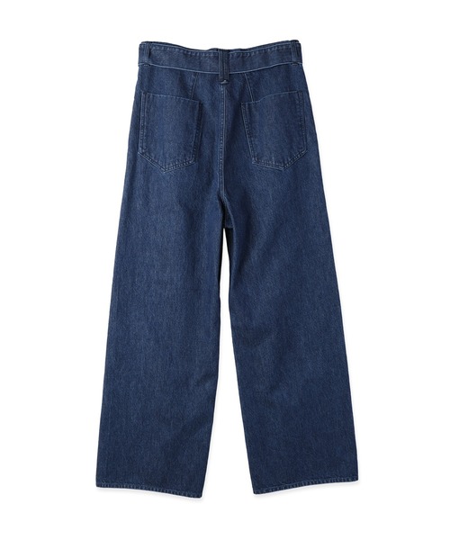 CULLNI(クルニ)の「Asymmetrical Pocket Extra Wide Denim Pant with Long Belt(デニムパンツ・メンズ・ブルー/ネイビー/ブラック・0/2/1)」の19枚目の写真