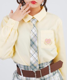 ANAP GiRL（アナップガール）の「刺繍入 チェック柄 ネクタイ（その他小物）」