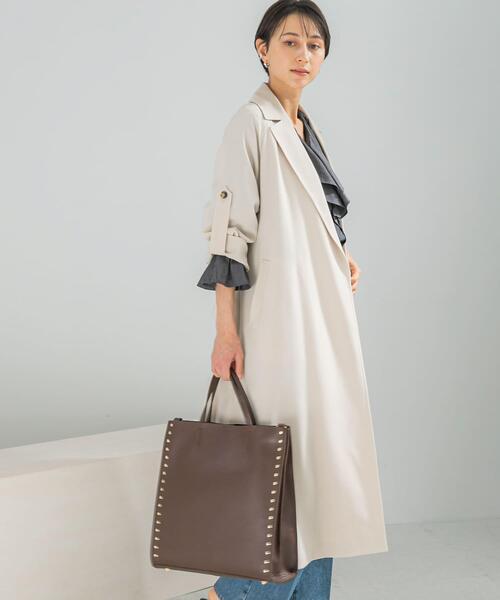 URBAN RESEARCH ROSSO WOMEN(アーバンリサーチ ロッソ)の「撥水 ロングガウンコート(トレンチコート・レディース・アイボリー/ベージュ・36/38)」の2枚目の写真