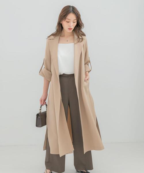 URBAN RESEARCH ROSSO WOMEN(アーバンリサーチ ロッソ)の「撥水 ロングガウンコート(トレンチコート・レディース・アイボリー/ベージュ・36/38)」の17枚目の写真