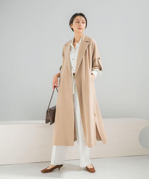 URBAN RESEARCH ROSSO WOMEN(アーバンリサーチ ロッソ)の「撥水 ロングガウンコート(トレンチコート・レディース・アイボリー/ベージュ・36/38)」の19枚目の写真