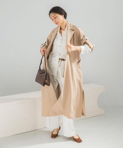 URBAN RESEARCH ROSSO WOMEN(アーバンリサーチ ロッソ)の「撥水 ロングガウンコート(トレンチコート・レディース・アイボリー/ベージュ・36/38)」の20枚目の写真