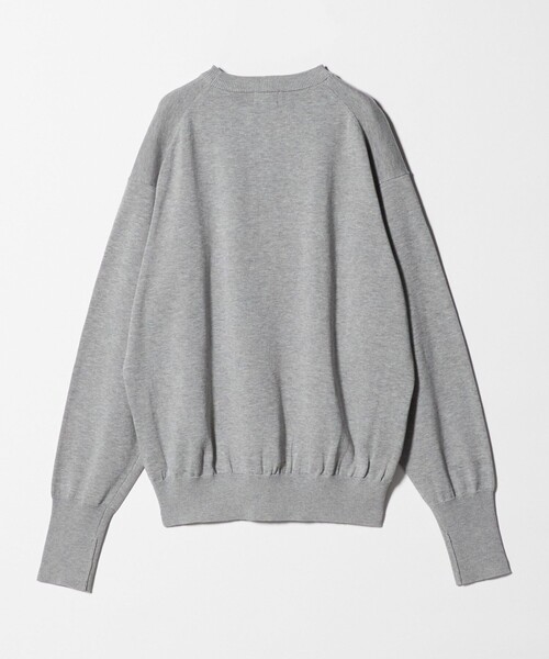 green label relaxing(グリーンレーベルリラクシング)の「FINE BASIC アメリカンシーアイランドコットン クルーネック ニット(ニット/セーター・メンズ・ネイビー/グレー系・L/M/XL)」の13枚目の写真