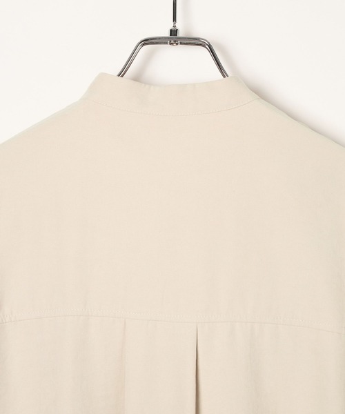 BAYFLOW（ベイフロー）の「ピーチシャツチュニック（シャツ/ブラウス・レディース・グレイッシュベージュ/ブルー/ベージュ・FREE）」の17枚目の写真