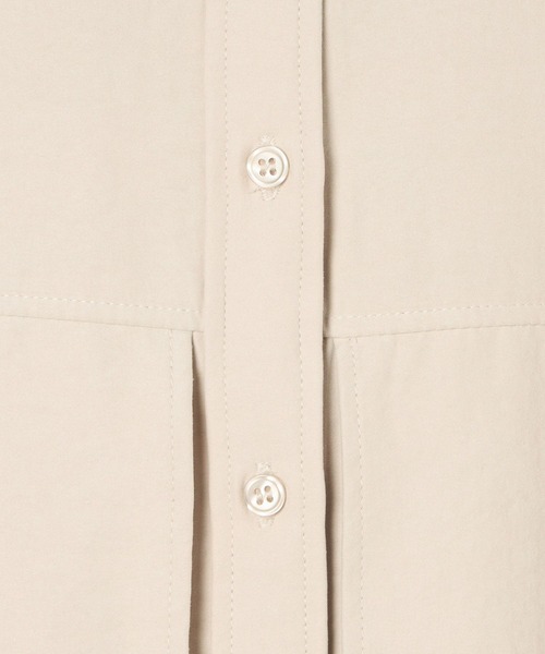 BAYFLOW（ベイフロー）の「ピーチシャツチュニック（シャツ/ブラウス・レディース・グレイッシュベージュ/ブルー/ベージュ・FREE）」の18枚目の写真