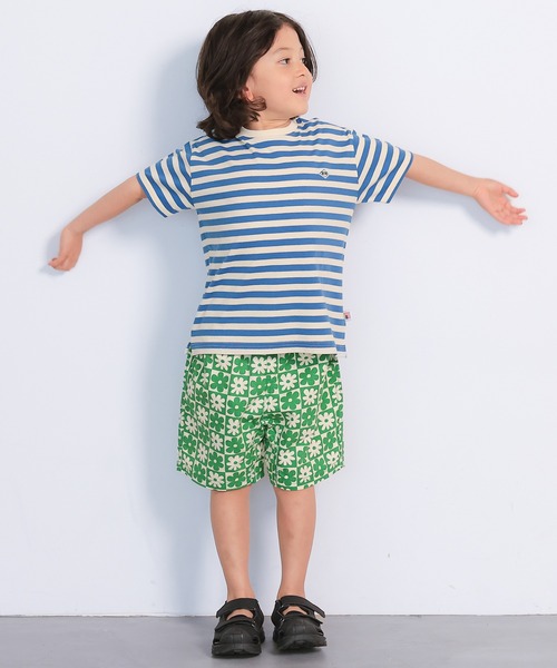 LSP WOW(エルエスピーワオ)の「【LSP WOW!】マイニチワッペンボーダーTee(Tシャツ/カットソー・キッズ・ピンク/ブラック/ブルー/グリーン/ターコイズブルー/オレンジ/ラベンダー/パープル/マスタード/レッド・140/130/120/110/100/90/80/150)」の15枚目の写真