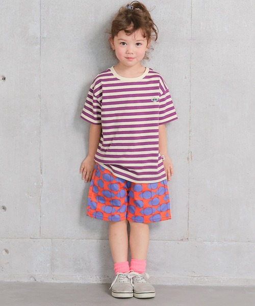 LSP WOW(エルエスピーワオ)の「【LSP WOW!】マイニチワッペンボーダーTee(Tシャツ/カットソー・キッズ・ピンク/ブラック/ブルー/グリーン/ターコイズブルー/オレンジ/ラベンダー/パープル/マスタード/レッド・140/130/120/110/100/90/80/150)」の17枚目の写真