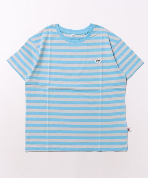 LSP WOW(エルエスピーワオ)の「【LSP WOW!】マイニチワッペンボーダーTee(Tシャツ/カットソー・キッズ・ピンク/ブラック/ブルー/グリーン/ターコイズブルー/オレンジ/ラベンダー/パープル/マスタード/レッド・140/130/120/110/100/90/80/150)」の12枚目の写真