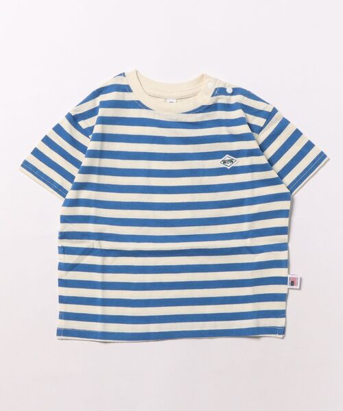 LSP WOW(エルエスピーワオ)の「【LSP WOW!】マイニチワッペンボーダーTee(Tシャツ/カットソー・キッズ・ピンク/ブラック/ブルー/グリーン/ターコイズブルー/オレンジ/ラベンダー/パープル/マスタード/レッド・140/130/120/110/100/90/80/150)」の14枚目の写真