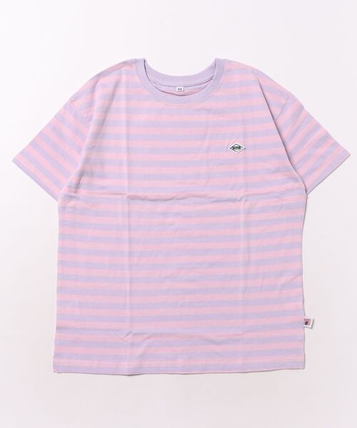LSP WOW(エルエスピーワオ)の「【LSP WOW!】マイニチワッペンボーダーTee(Tシャツ/カットソー・キッズ・ピンク/ブラック/ブルー/グリーン/ターコイズブルー/オレンジ/ラベンダー/パープル/マスタード/レッド・140/130/120/110/100/90/80/150)」の18枚目の写真