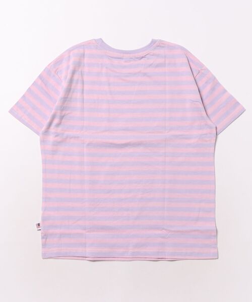LSP WOW(エルエスピーワオ)の「【LSP WOW!】マイニチワッペンボーダーTee(Tシャツ/カットソー・キッズ・ピンク/ブラック/ブルー/グリーン/ターコイズブルー/オレンジ/ラベンダー/パープル/マスタード/レッド・140/130/120/110/100/90/80/150)」の19枚目の写真
