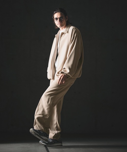 GLIMCLAP（グリムクラップ）の「mp14551-Relaxed Straight Trousers ワイドストレートパンツ(201-016-gls-cg)（その他パンツ・メンズ・ブラック/ベージュ/チャコール・L/M/S）」の22枚目の写真