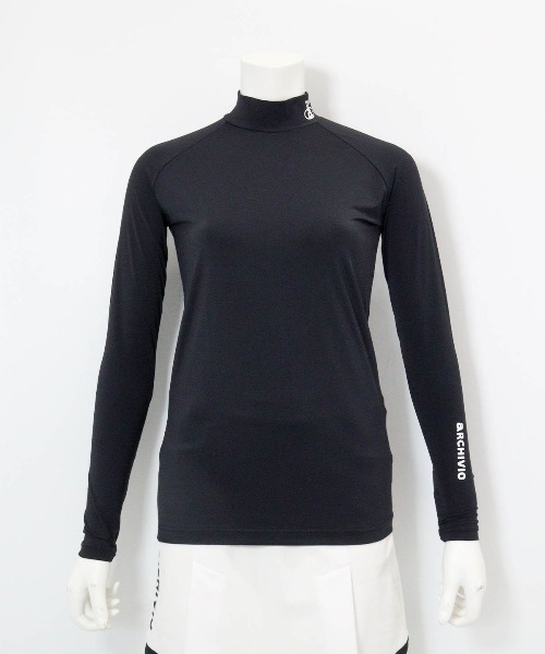 archivio(アルチビオ)の「<LADIES>ポイントロゴUV冷感ハイネックインナー(その他トップス・レディース・ブラック/ホワイト・S/M/L)」の1枚目の写真