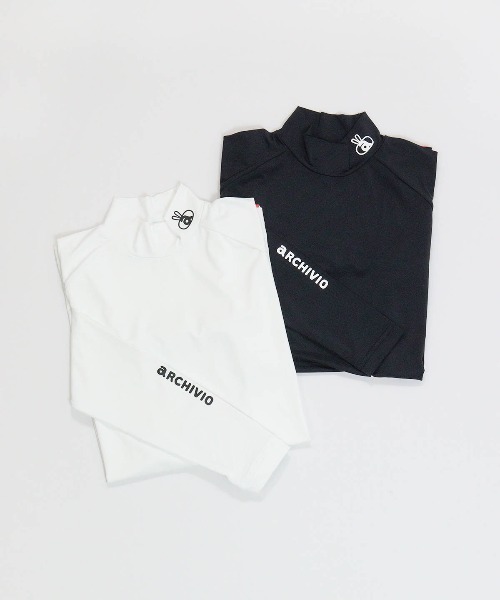 archivio(アルチビオ)の「<LADIES>ポイントロゴUV冷感ハイネックインナー(その他トップス・レディース・ブラック/ホワイト・S/M/L)」の10枚目の写真