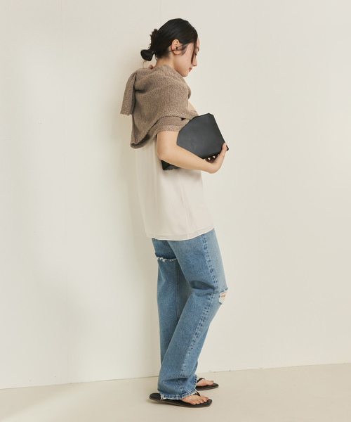 plage(プラージュ)の「レイヤーノースリブラウス(タンクトップ・レディース・ブラック/ホワイト・FREE)」の6枚目の写真