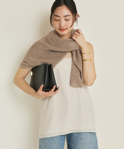 plage(プラージュ)の「レイヤーノースリブラウス(タンクトップ・レディース・ブラック/ホワイト・FREE)」の8枚目の写真