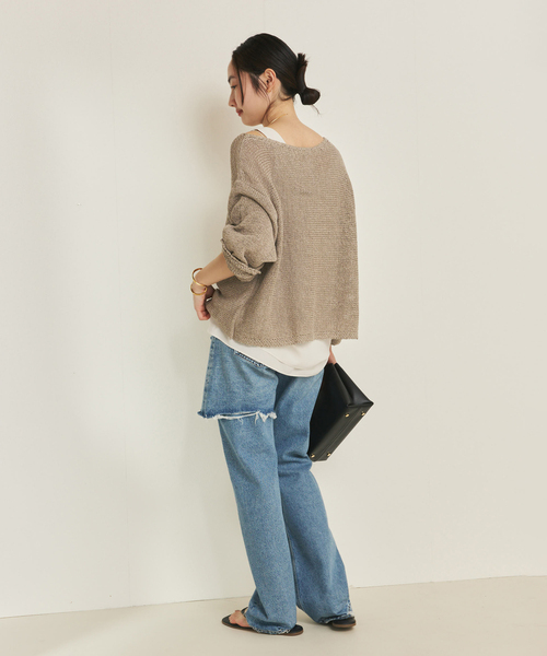 plage(プラージュ)の「レイヤーノースリブラウス(タンクトップ・レディース・ブラック/ホワイト・FREE)」の12枚目の写真