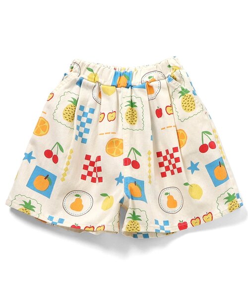 BREEZE（ブリーズ）の「Im Jelly 総柄加工ハーフパンツ_ジュニア対応（その他パンツ・キッズ・レインボー/ライム/オレンジ/アイボリー・110/100/90/80/140/130/120）」の2枚目の写真