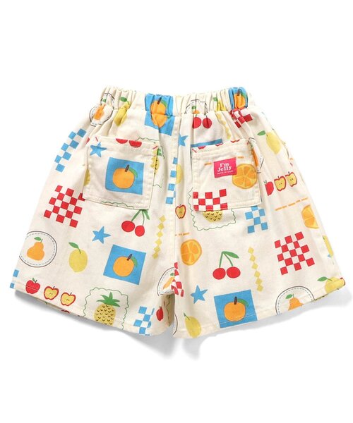 BREEZE（ブリーズ）の「Im Jelly 総柄加工ハーフパンツ_ジュニア対応（その他パンツ・キッズ・レインボー/ライム/オレンジ/アイボリー・110/100/90/80/140/130/120）」の11枚目の写真