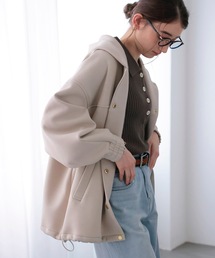 Jines（ジネス）の「カルゼダンボールフードブルゾン（ブルゾン）」