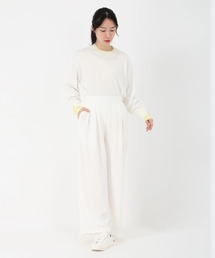 STRAWBERRY-FIELDS（ストロベリーフィールズ）の「ドビークロス_タックワイドパンツ（スラックス）」