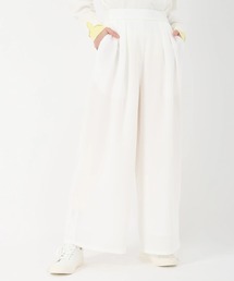 STRAWBERRY-FIELDS（ストロベリーフィールズ）の「【元宝塚トップ娘役 舞空瞳さん着用】ドビークロス_タックワイドパンツ（スラックス）」