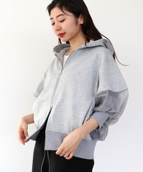 Cepica（セピカ）の「MARECHAL TERRE / マルシャルテル】コンビネーションフーディー（パーカー・レディース・ネイビー/グレー・FREE）」の5枚目の写真