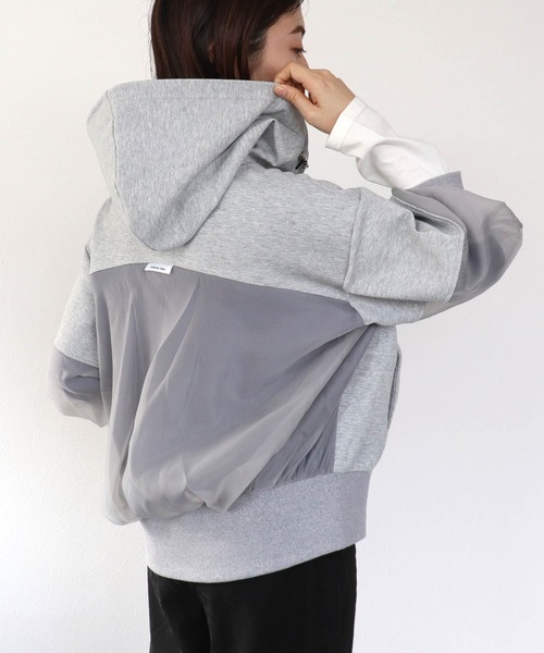 Cepica（セピカ）の「MARECHAL TERRE / マルシャルテル】コンビネーションフーディー（パーカー・レディース・ネイビー/グレー・FREE）」の6枚目の写真