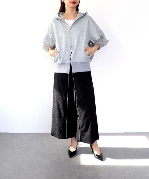 Cepica（セピカ）の「MARECHAL TERRE / マルシャルテル】コンビネーションフーディー（パーカー・レディース・ネイビー/グレー・FREE）」の7枚目の写真