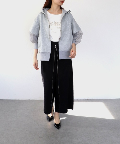 Cepica（セピカ）の「MARECHAL TERRE / マルシャルテル】コンビネーションフーディー（パーカー・レディース・ネイビー/グレー・FREE）」の8枚目の写真