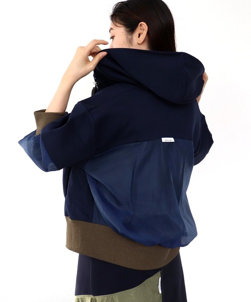 Cepica（セピカ）の「MARECHAL TERRE / マルシャルテル】コンビネーションフーディー（パーカー・レディース・ネイビー/グレー・FREE）」の11枚目の写真