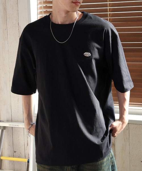Dickies（ディッキーズ）の「【GENUINE DICKIES/ジェニュインディッキーズ】ワンポイント ミニ 刺繍 ワッペン クルーネック 半袖 Tシャツ（Tシャツ/カットソー・メンズ・ダークグリーン/ホワイト/ブラウン/ブラック・M/L/XL）」の12枚目の写真