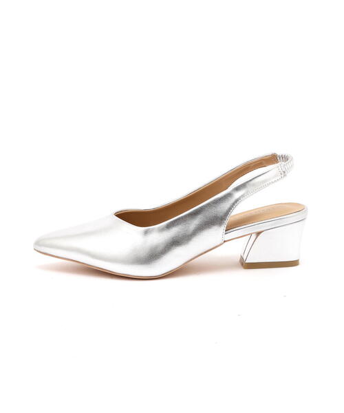 FREE'S MART（フリーズマート）の「バックスリングパンプス（パンプス・レディース・ブラック/シルバー/ベージュ・MEDIUM/SMALL）」の6枚目の写真