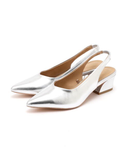 FREE'S MART（フリーズマート）の「バックスリングパンプス（パンプス・レディース・ブラック/シルバー/ベージュ・MEDIUM/SMALL）」の11枚目の写真