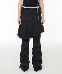 ROCKCAKE（ロックケーキ）の「Jacquard Pleated Skirt - Black（スカート）」