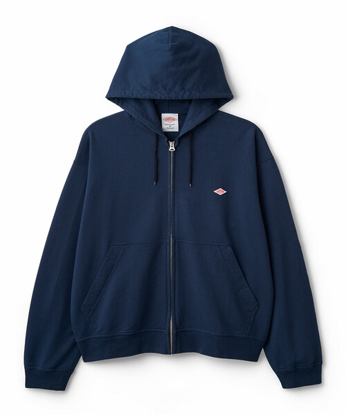 トップス DANTON / COTTON TERRY ZIP HOODIE DANTON Women's Cotton Terry Zip Hoodie