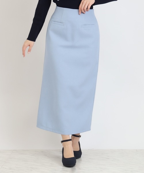 TRUDEA(トルディア)の「ブッチャーナロータイトスカート(スカート・レディース・ブラック/サックスブルー/ベージュ/ネイビー/イエロー・SMALL/MEDIUM)」の4枚目の写真