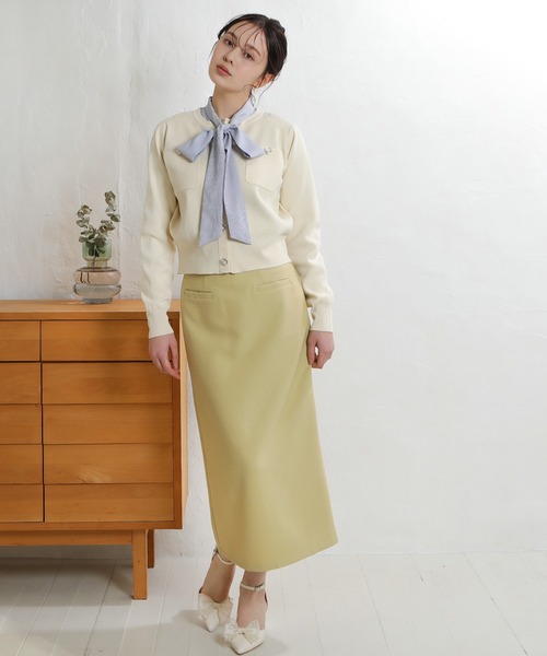 TRUDEA(トルディア)の「ブッチャーナロータイトスカート(スカート・レディース・ブラック/サックスブルー/ベージュ/ネイビー/イエロー・SMALL/MEDIUM)」の5枚目の写真